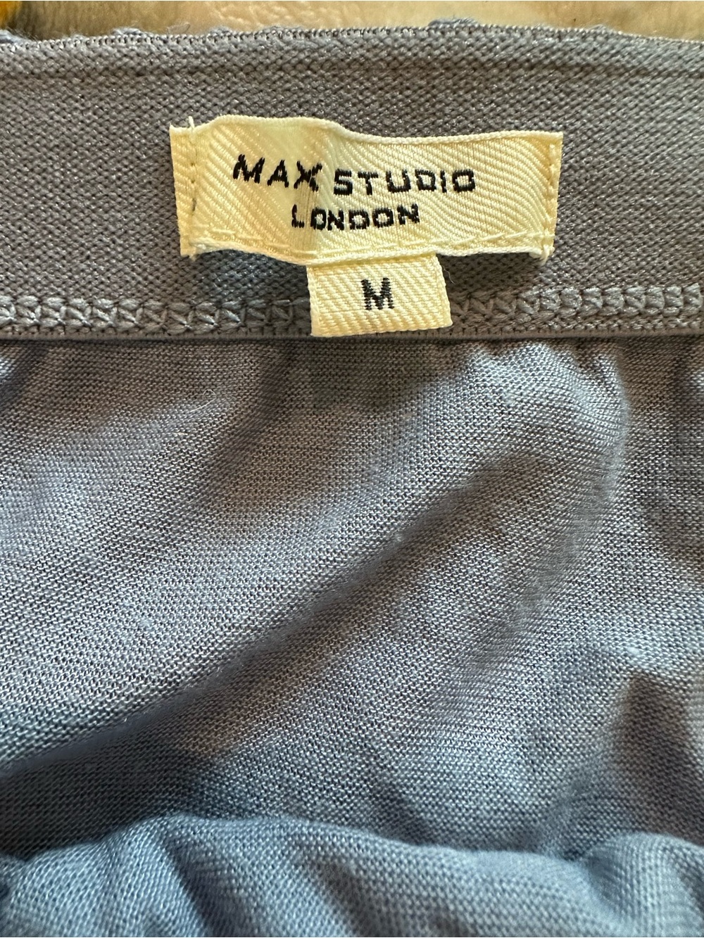 Max Studio Women’s Textured Flowing Midi Skirt - Slate Blue size M - Picture 8 of 10